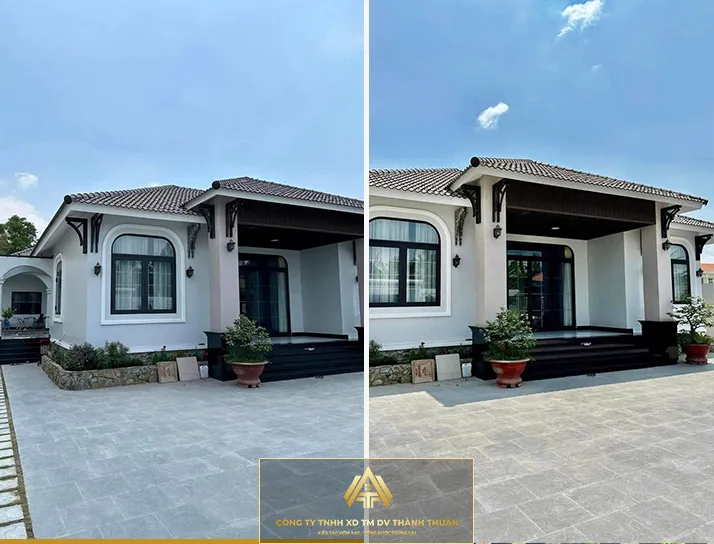 Công trình Nhà cấp 4 Gia đình Anh Hùng