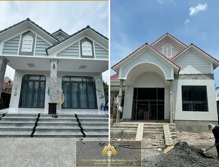 Công trình Nhà cấp 4 Gia đình Anh Nhân