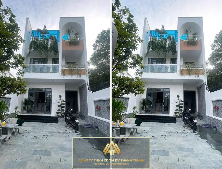 Công Trình Nhà Phố 3 Tầng Gia Đình Anh Châu - Nhơn Trạch, Đồng Nai