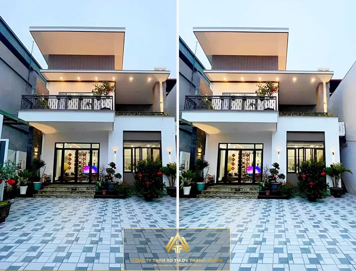 Công trình nhà phố 3 tầng Gia đình Anh Thuyên