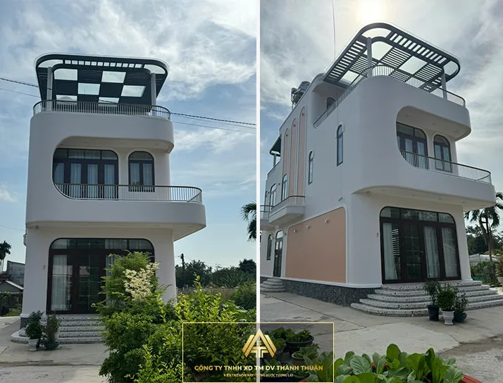 Nhà phố 2 tầng 1 tum hiện đại của Gia đình Anh Giang